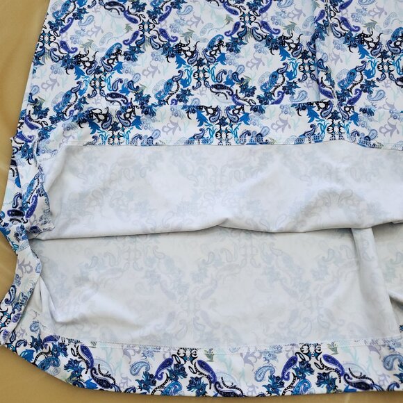 Lulu-B Women's Sleeveless Floral Paisley UPF50+ Travel Swing Tennis Dress XLarge - Picture 13 of 15